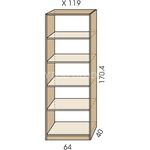 Policový regál JIM 5 X 119