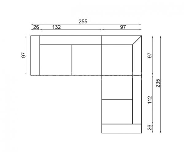 Kožená sedací souprava VENNTO 2