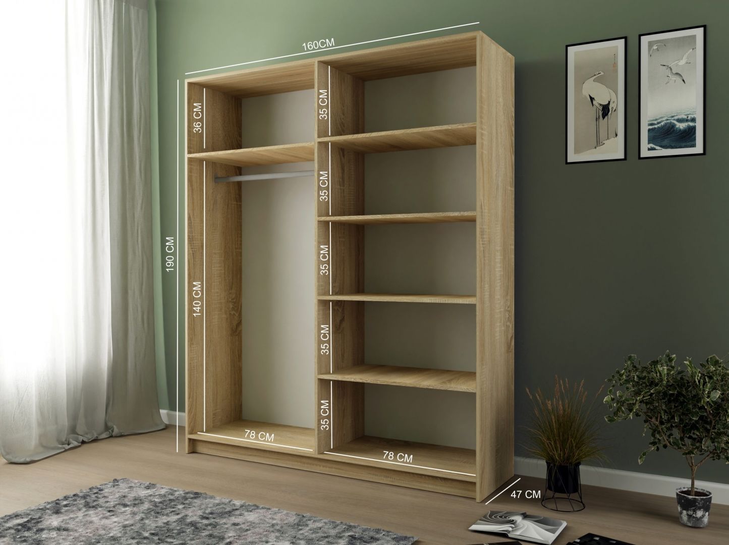 Šatní skříň MINA