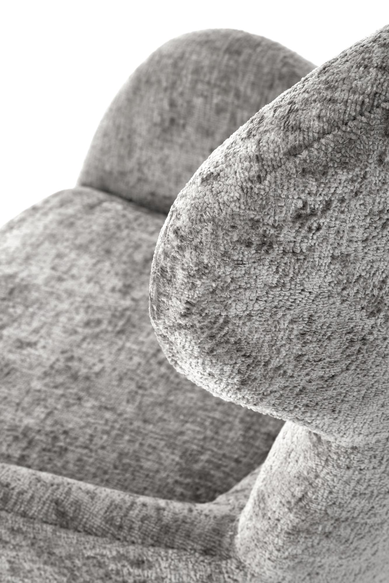 Křeslo, ušák FRANCO šedá