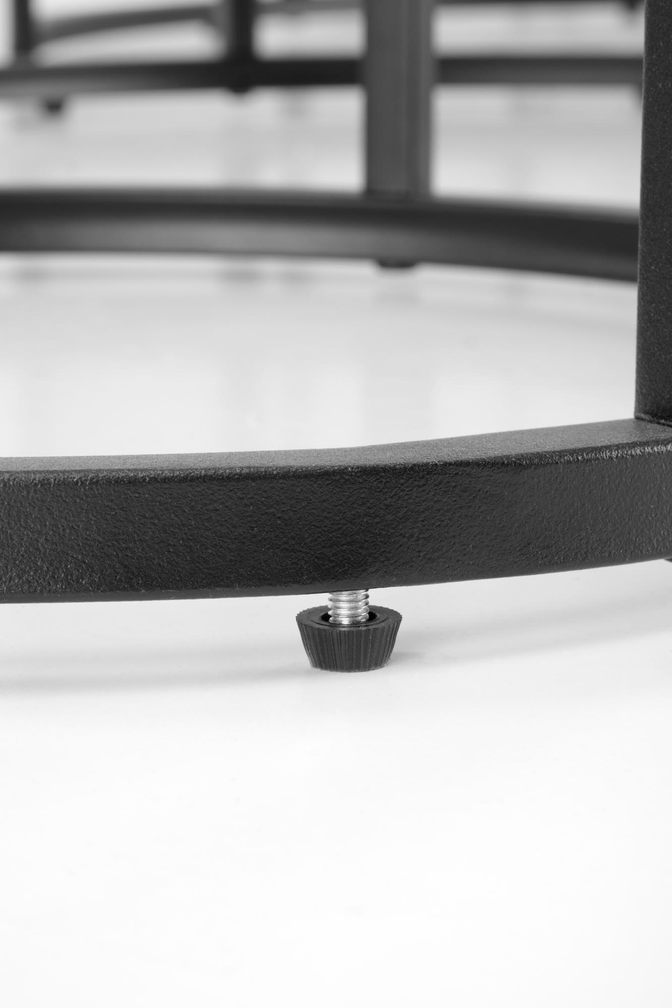 Set konferenčních stolků GILDA bílý mramor/černá