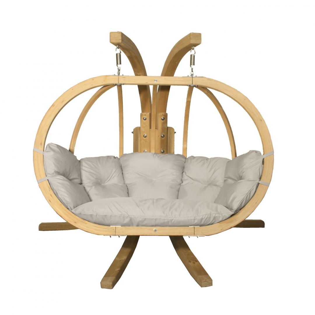 Závěsné dvojkřeslo z masivu