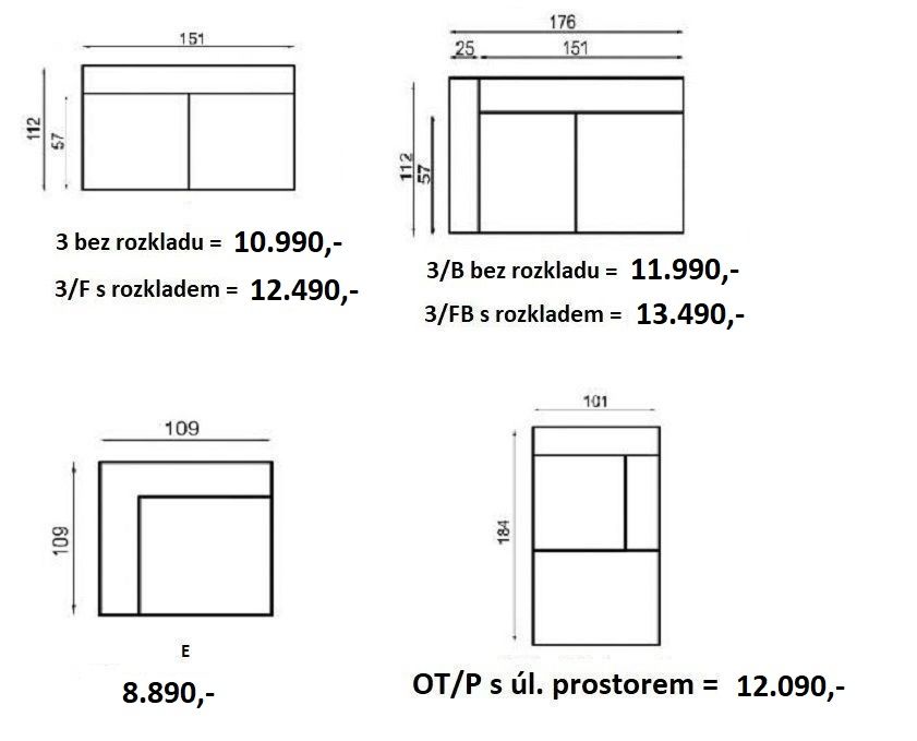 Sedací souprava BAZZALT program