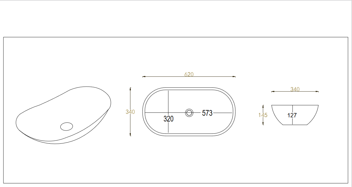 Umyvadlo na desku UN LENA MB 2
