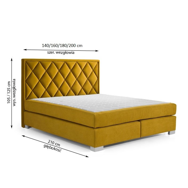 Manželská postel BOXSPRING 402