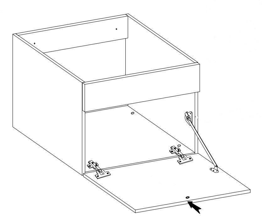 Koupelnová skříňka pod umyvadlo PORTOS bílá