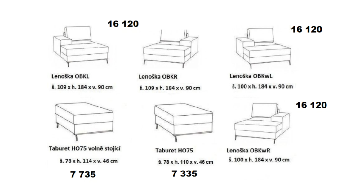 Sedací souprava CHROME PROGRAM