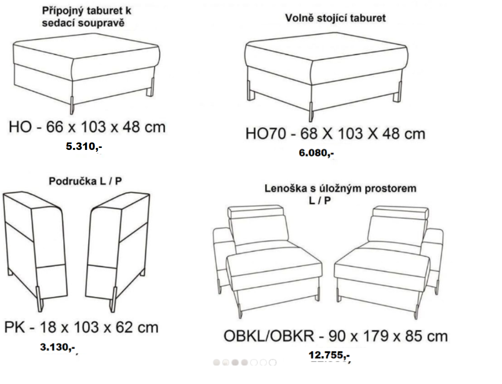 Sedací souprava ULISE PROGRAM