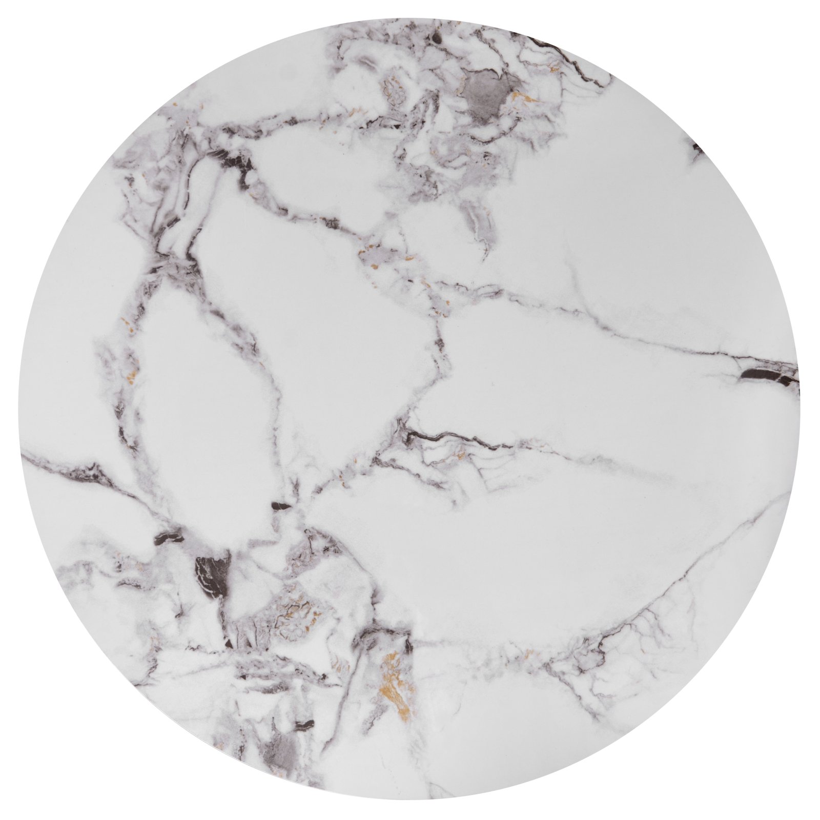 Set konferenčních stolků GILDA bílý mramor/zlatá