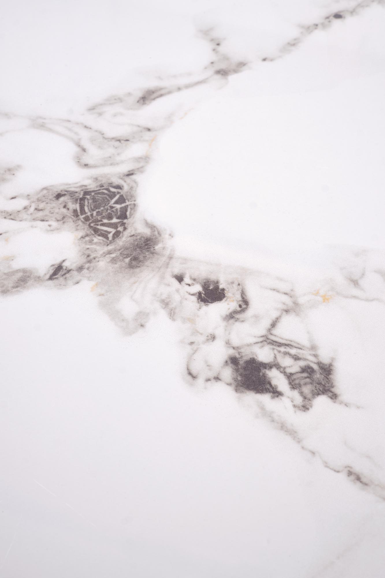 Set konferenčních stolků GILDA bílý mramor/zlatá