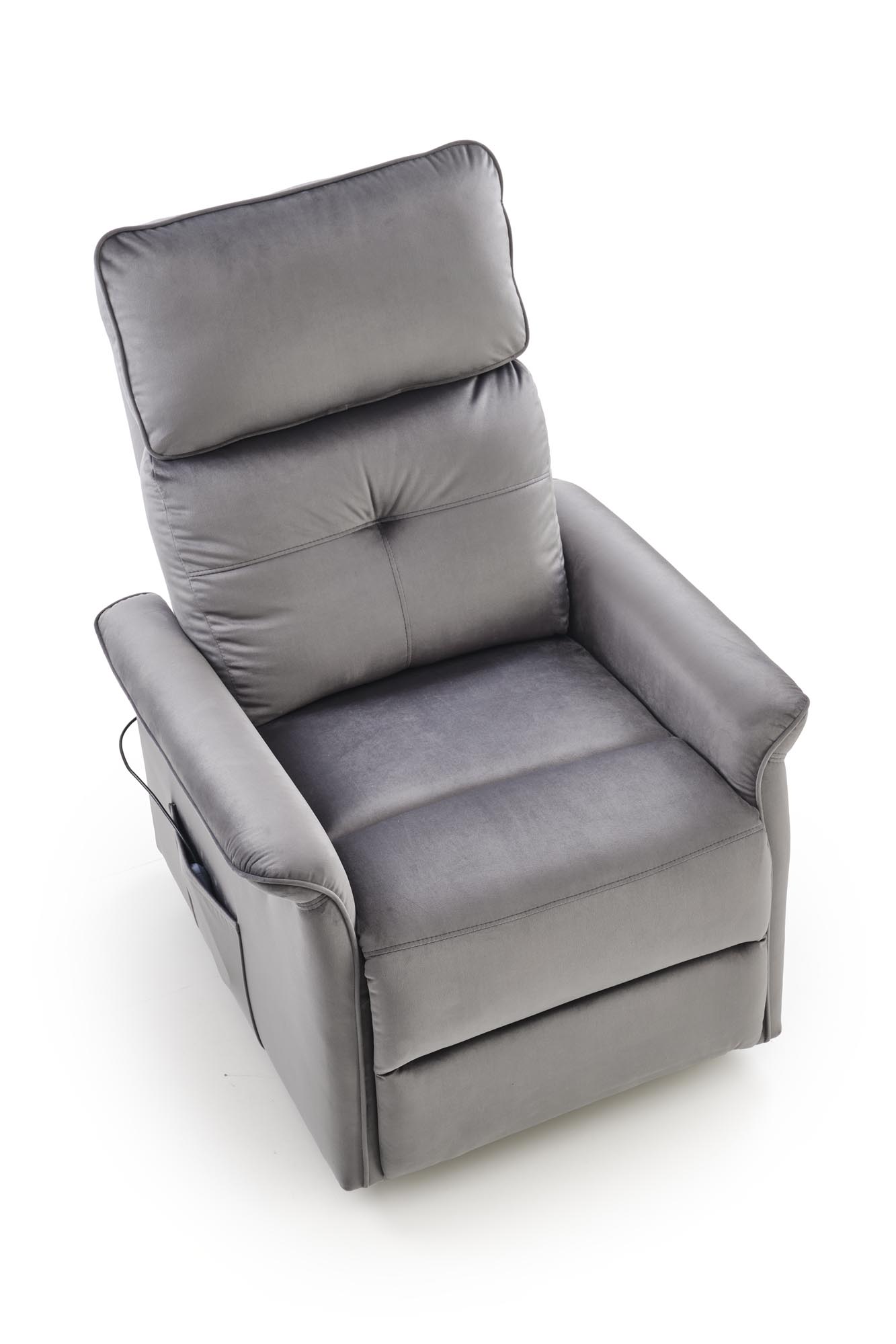 Relaxační křeslo SEMIR 2 šedé