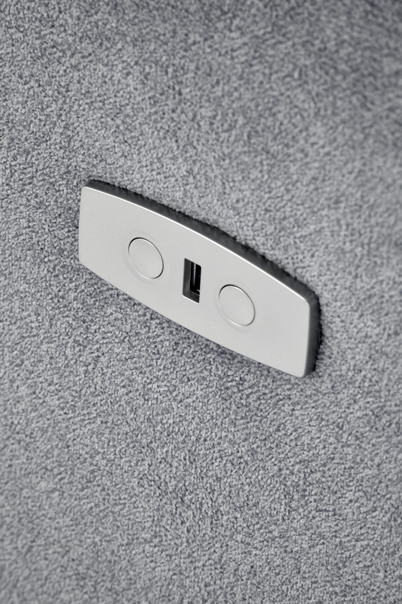 Relaxační křeslo CARINIO šedé