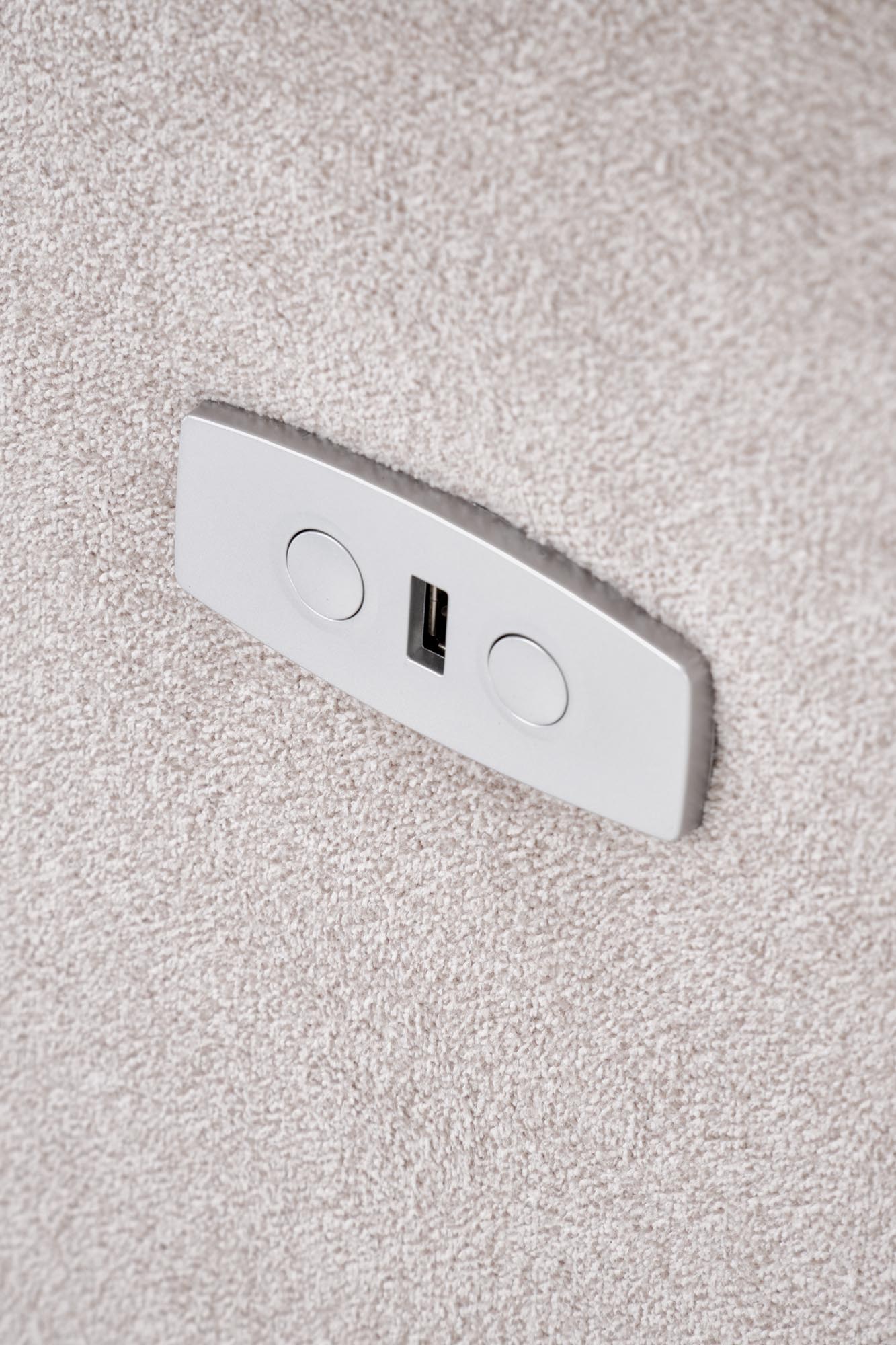 Relaxační křeslo CARINIO světle béžové