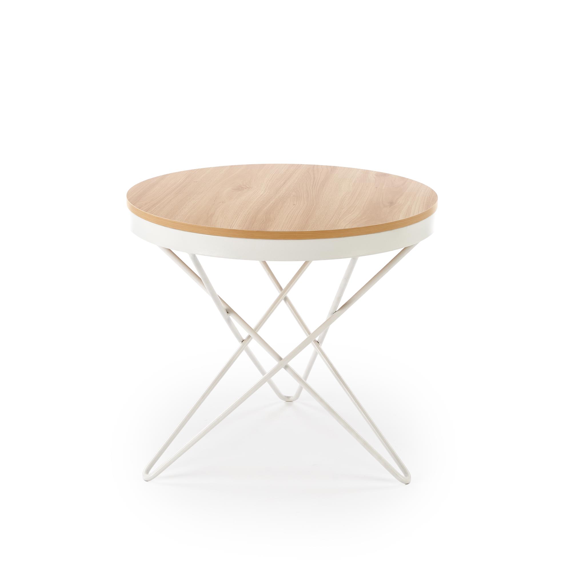 Konferenční stolek LEILA přírodní/bílá