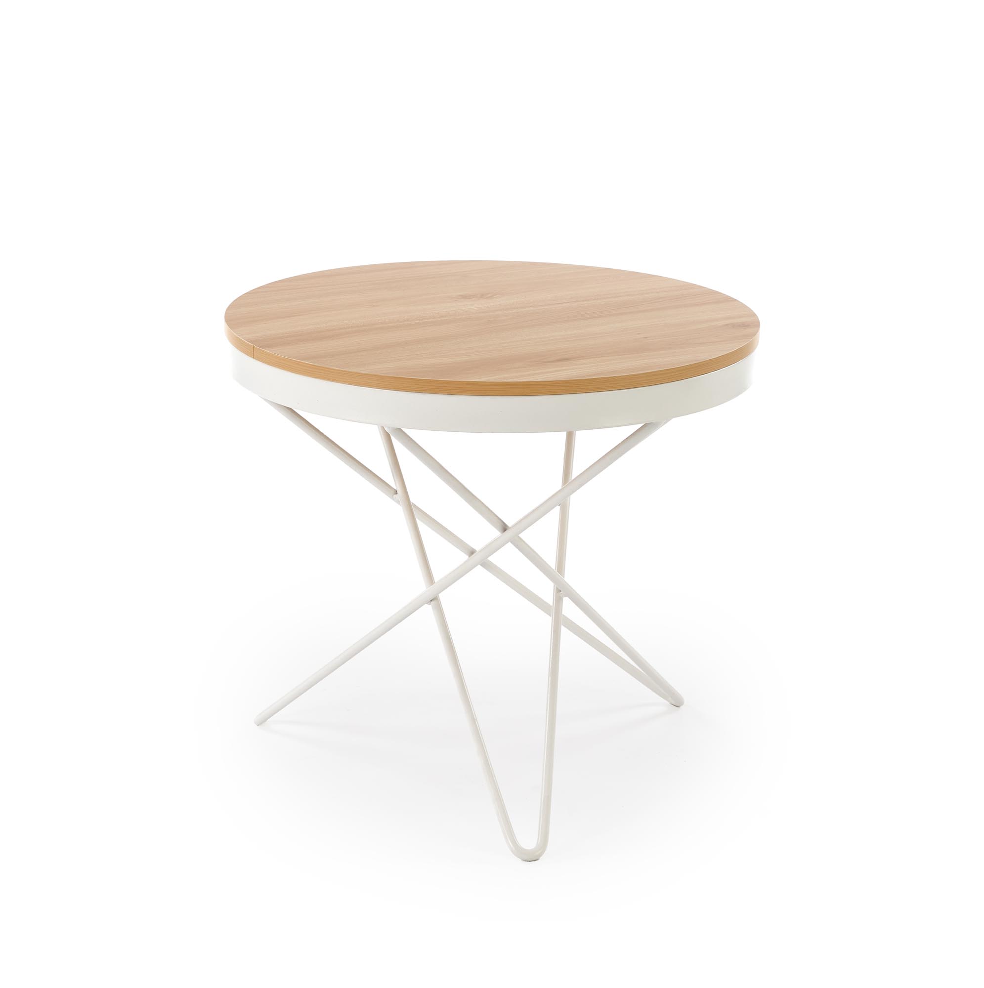 Konferenční stolek LEILA přírodní/bílá