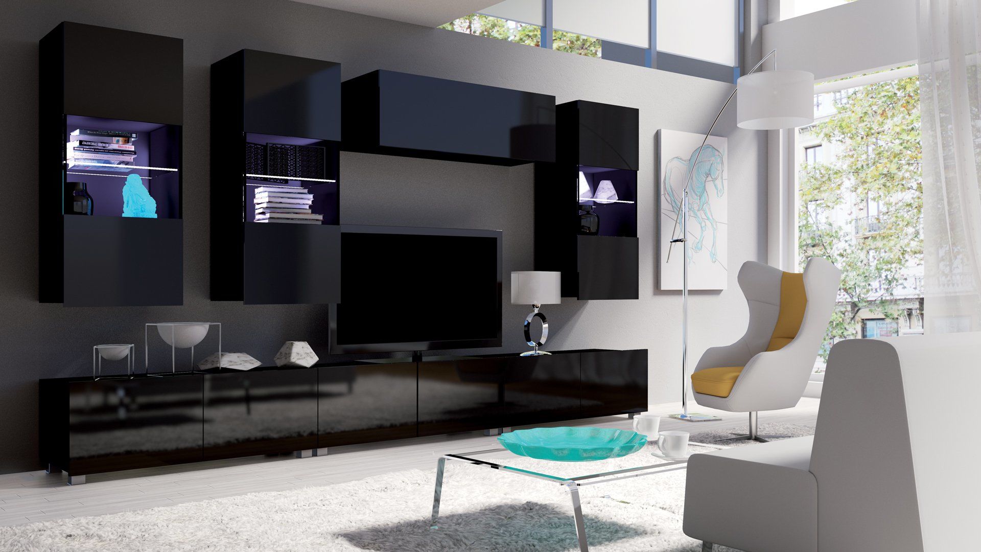 Obývací stěna KALABRINI XI