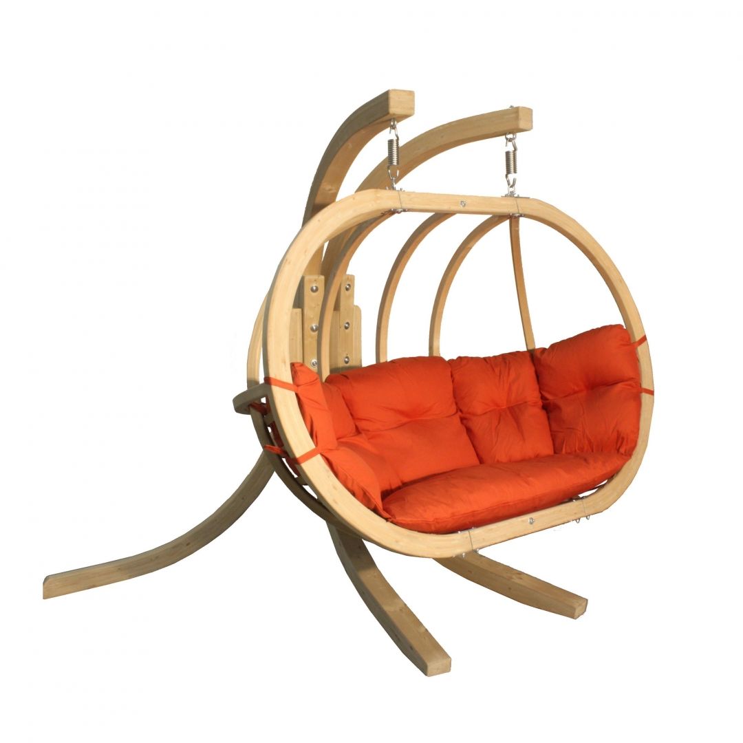 Závěsné dvojkřeslo z masivu