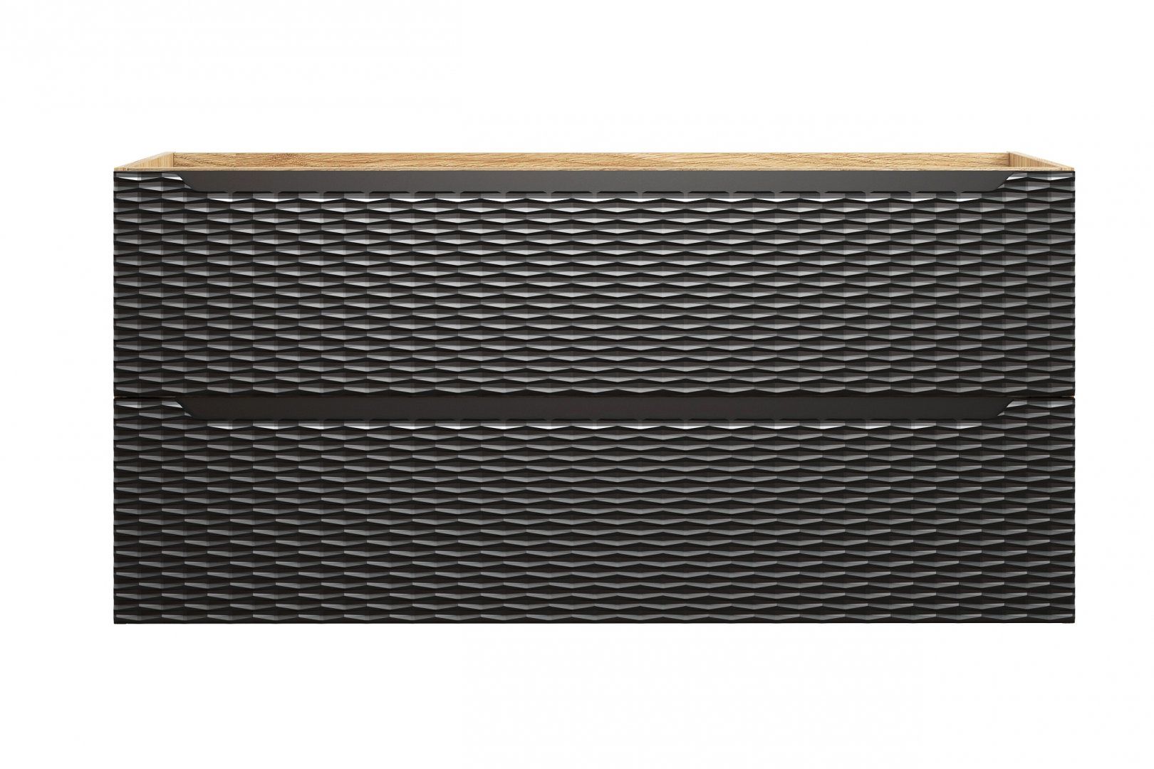 Koupelnová skříňka OCEAN ČERNÁ 82-120 2S - pod umyvadlo 120