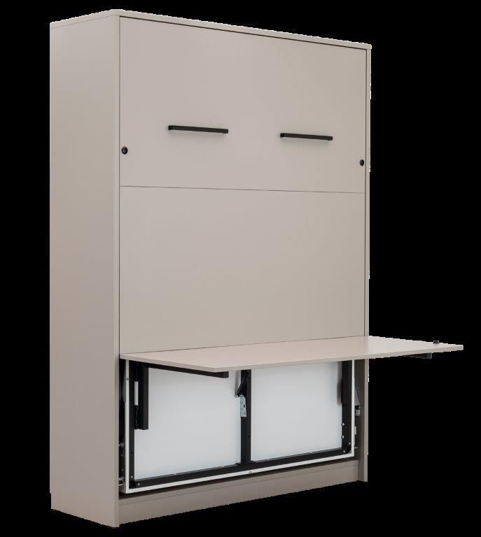 Sklápěcí postel do skříně s psacím stolem VERTIKÁLNÍ