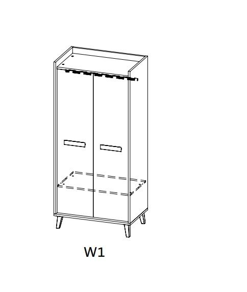 Šatní skříň WERSO 1