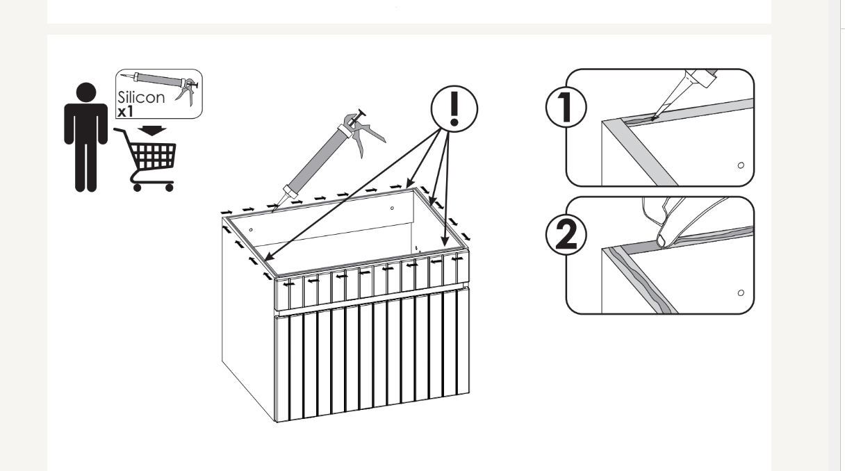 Koupelnová skříňka XYLO 82-100 - pod umyvadlo 100
