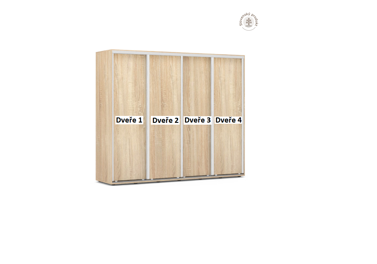 Šatní skříň REA TULSA 240/200