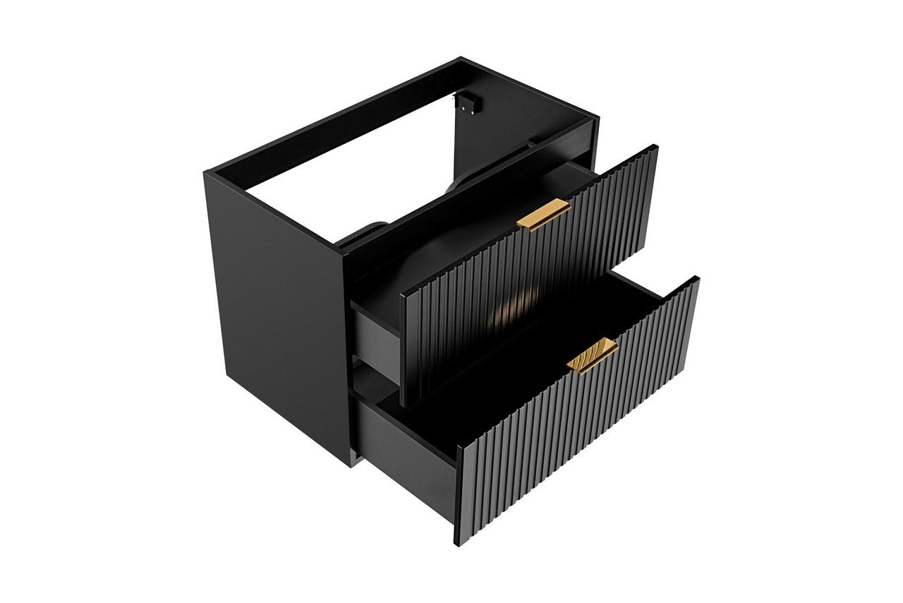 Koupelnová skříňka ADELLE ČERNÁ 82-80 - pod umyvadlo 80