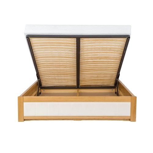 Manželská postel z masivu LK214 dub