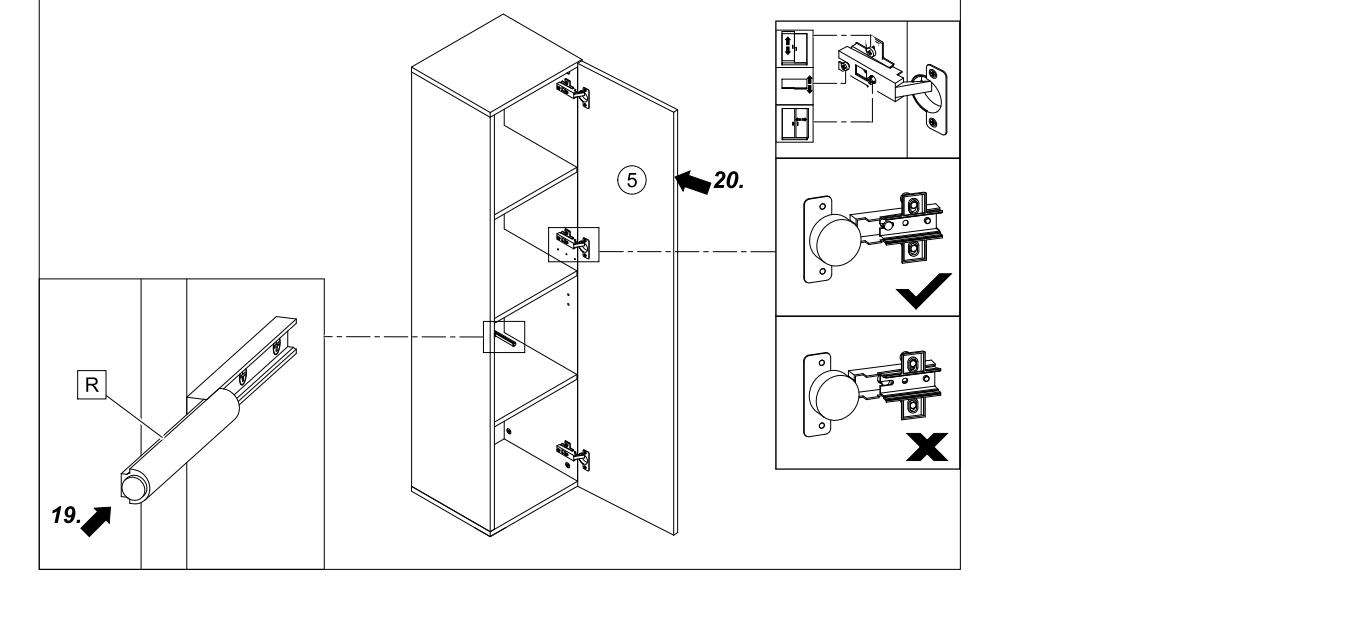 Univerzální skříňka REA REBECCA 4K + 4D