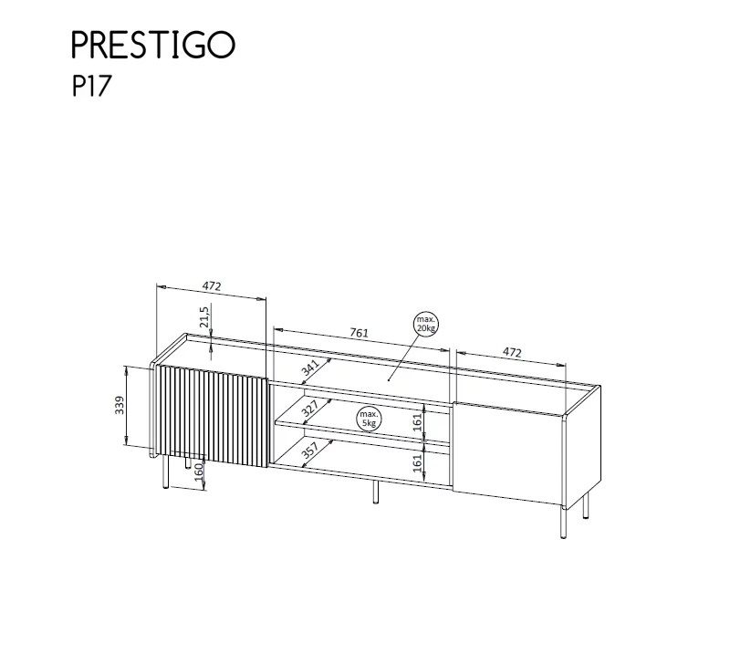 TV komoda PRESTIGO 17