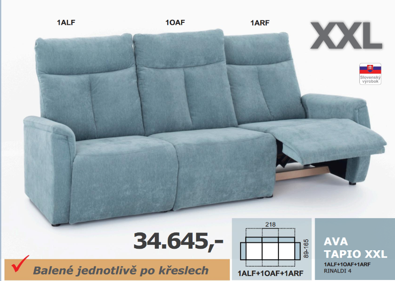 Sedací souprava TAPIO XXL Program