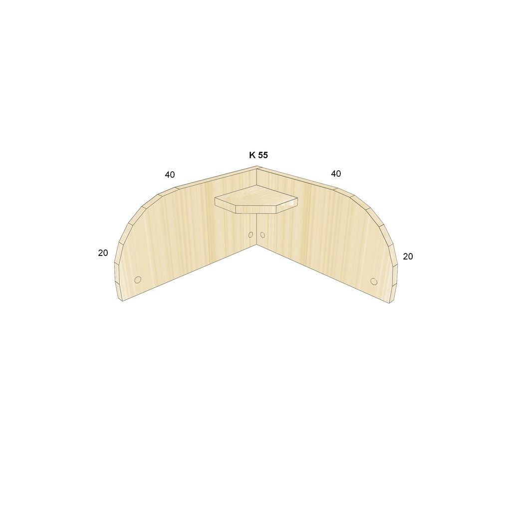 Nástavba rohová BOŘEK K 55