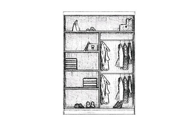 Šatní skříň NICOLE