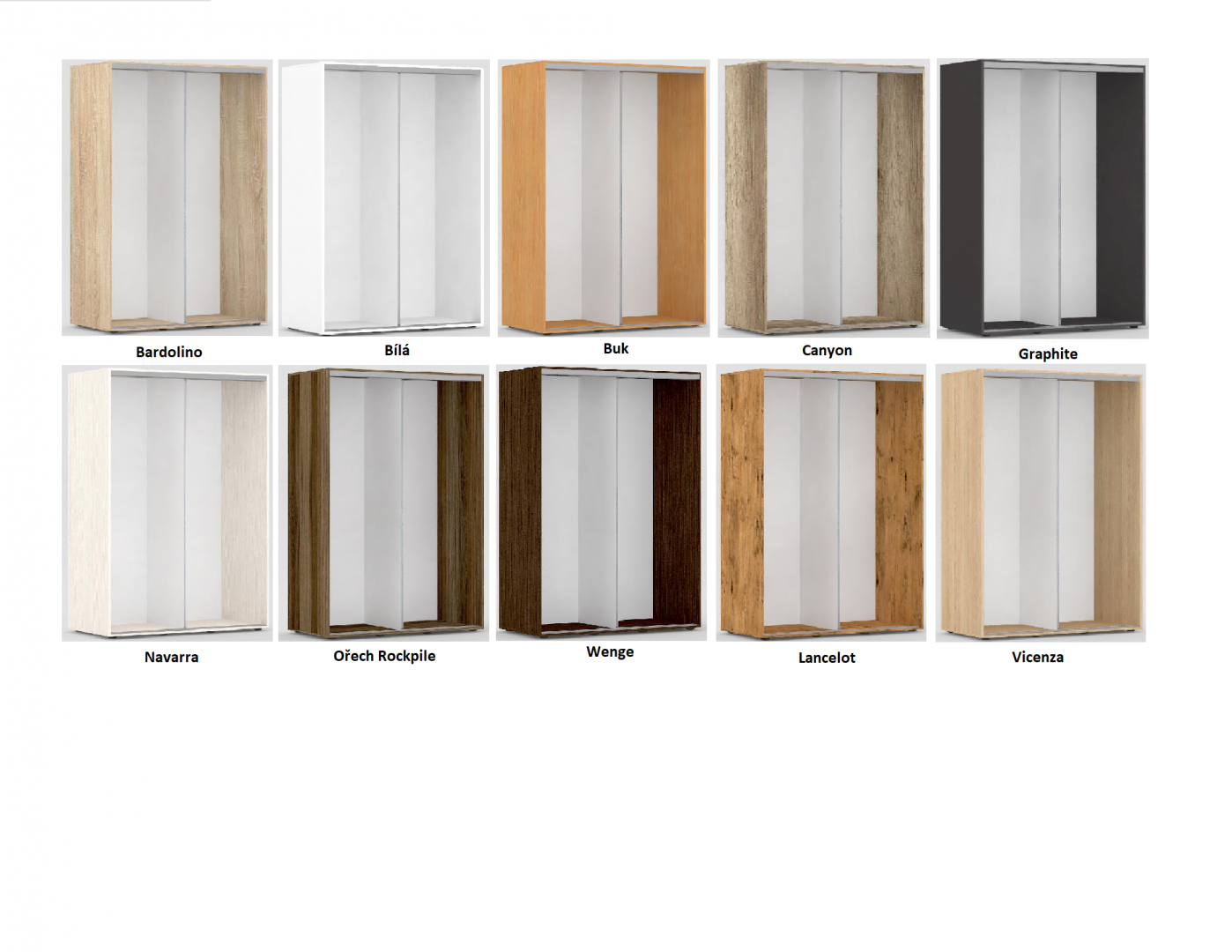 Šatní skříň REA TULSA 180/240