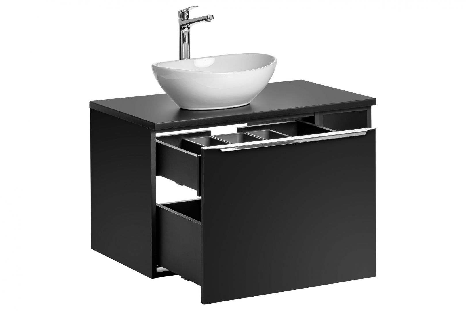 Koupelnová skříňka SANTA FEE ČERNÁ 82-60 - pod umyvadlo 80