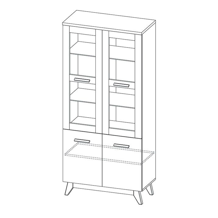 Prosklená vitrína SVEN 3