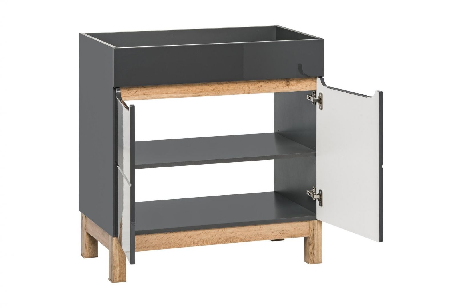 Koupelnová skříňka BALLI GREY 821 - pod umyvadlo 80