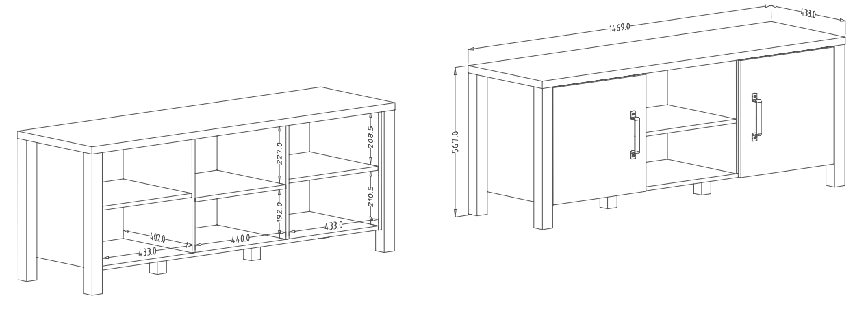 Obývací sestava OLIN I Appenzellský smrk