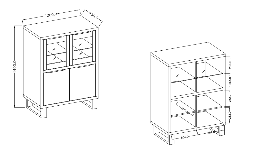 Komoda II HALLE Dub Wotan