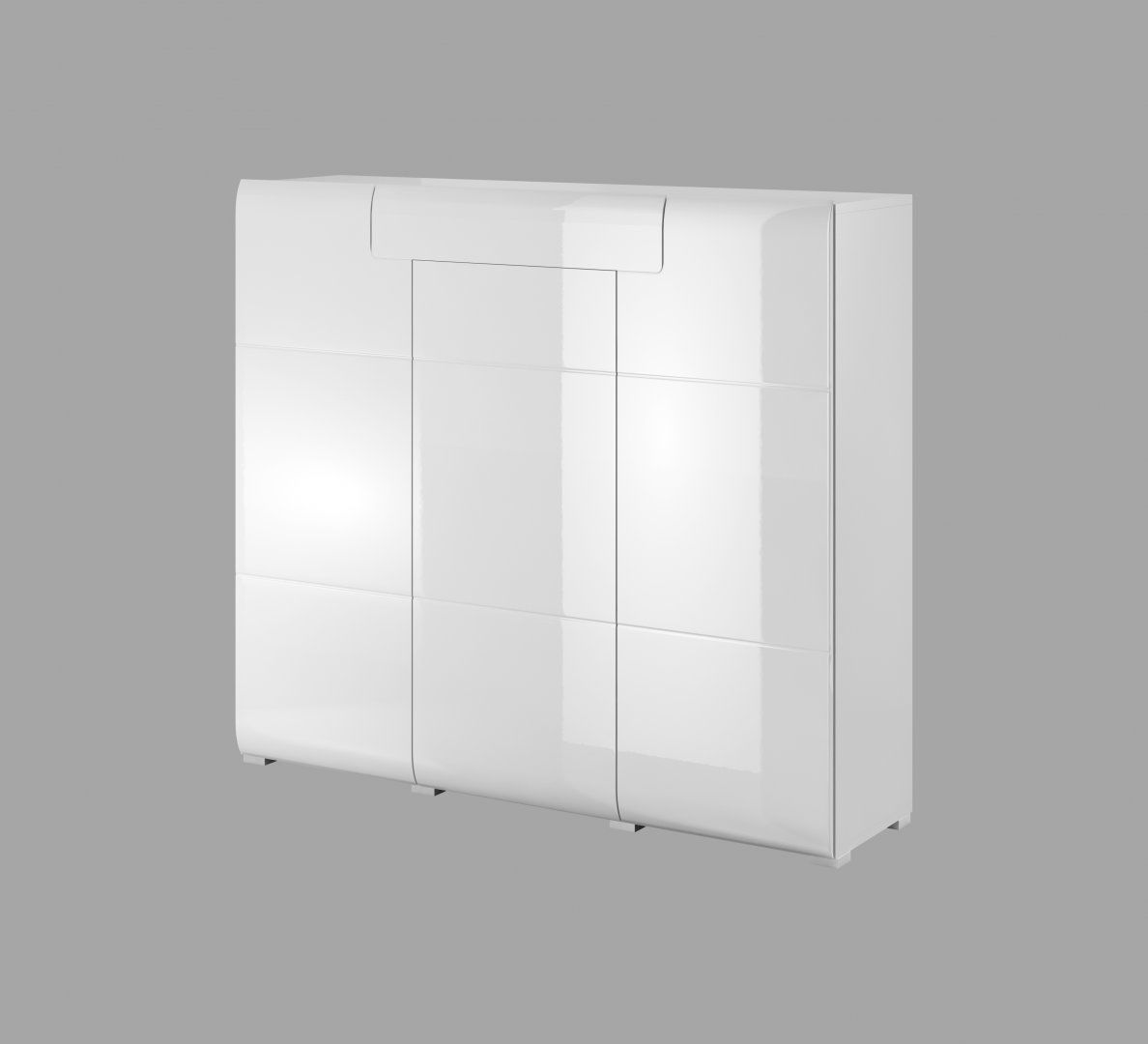 Komoda I TOLEDO Bílá/ bílý lesk