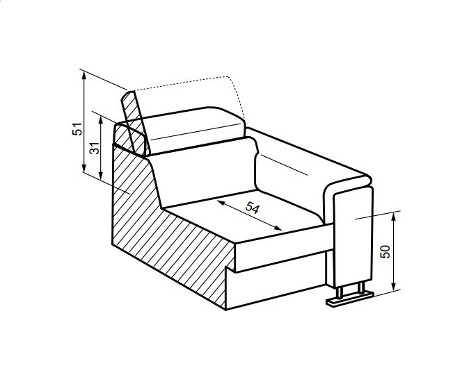 Kožené křeslo BOSSTON
