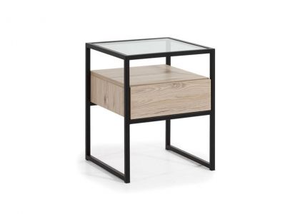 Noční stolek GLAS LOOFT GLST
