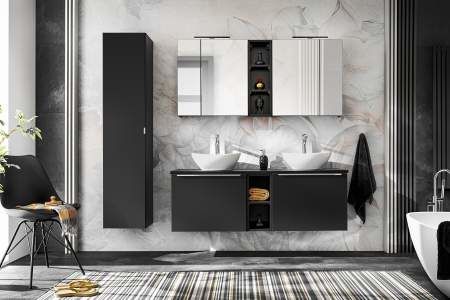 Koupelnová sestava SANTA FEE ČERNÁ  215 II