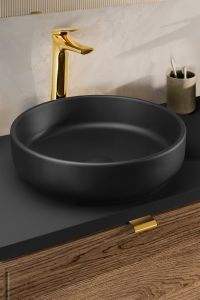 Umyvadlo na desku RIVER 1 MAT BLACK