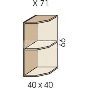 Rohový nástavec na skříň JIM 5 X 71