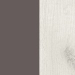 Popelavá / dub Craft bílý