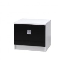 Sestava do ložnice LUX Bílá / Černá