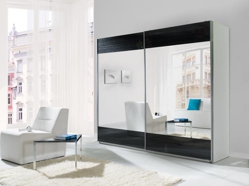 Sestava do ložnice LUX Bílá / Černá