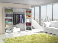 Sestava do ložnice LUX Bílá / Černá