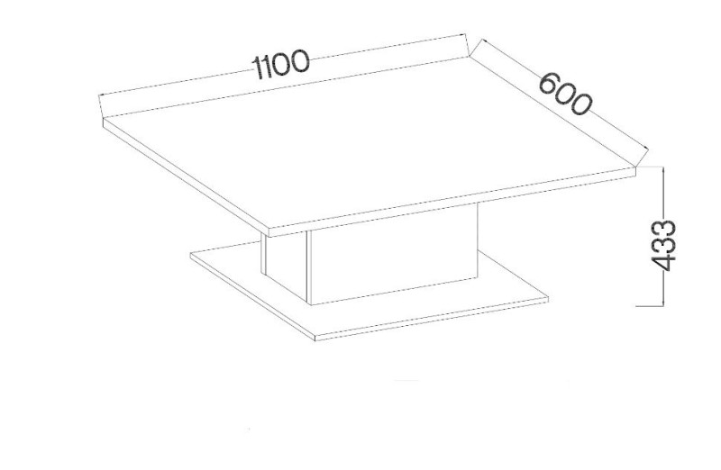 Konferenční stolek DENNVER WH10